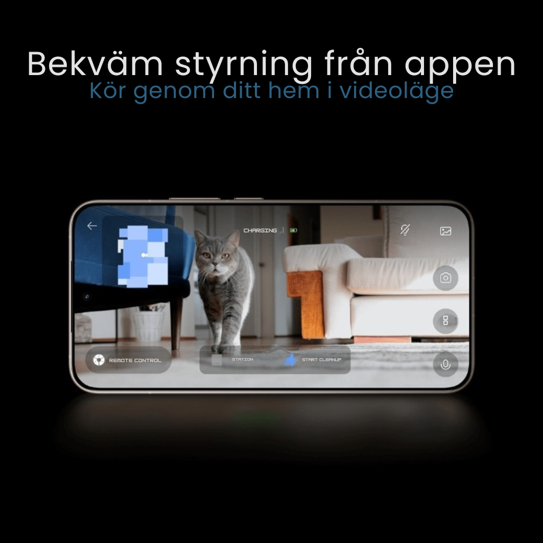 HOME BUDDY – 3-i-1 robotdammsugare med golvtvättfunktion