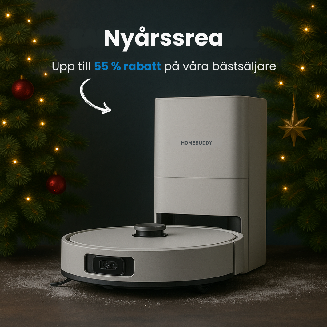 HOME BUDDY – 3-i-1 robotdammsugare med golvtvättfunktion